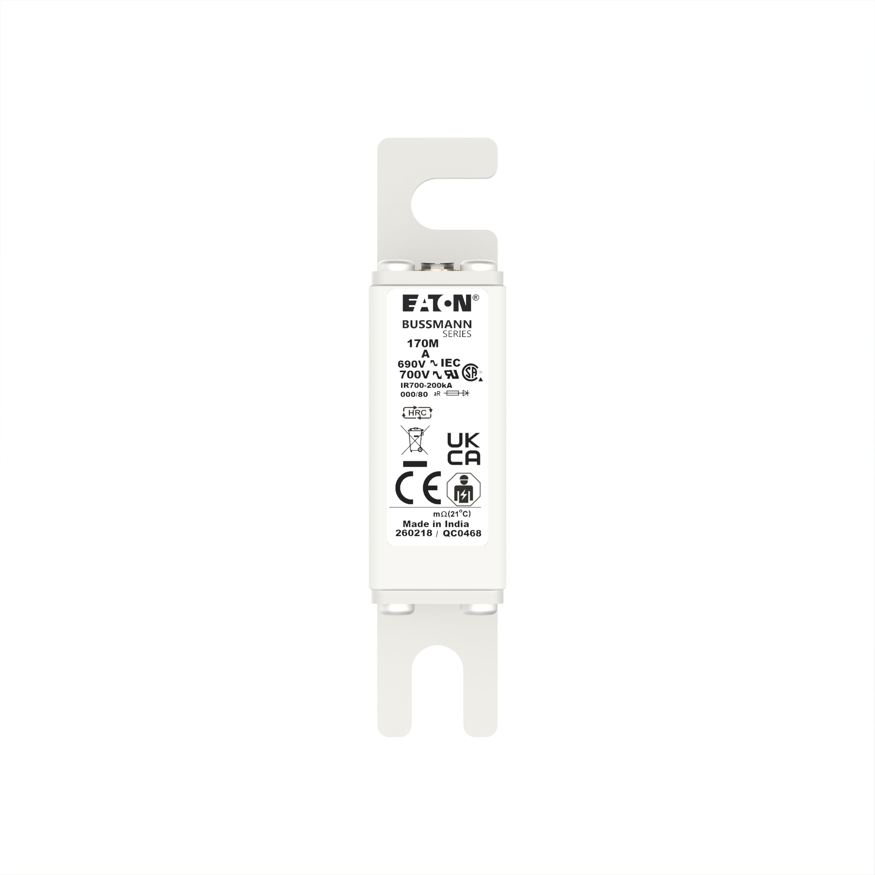 170M1365 | Eaton Bussmann series high speed square body fuse | Eaton