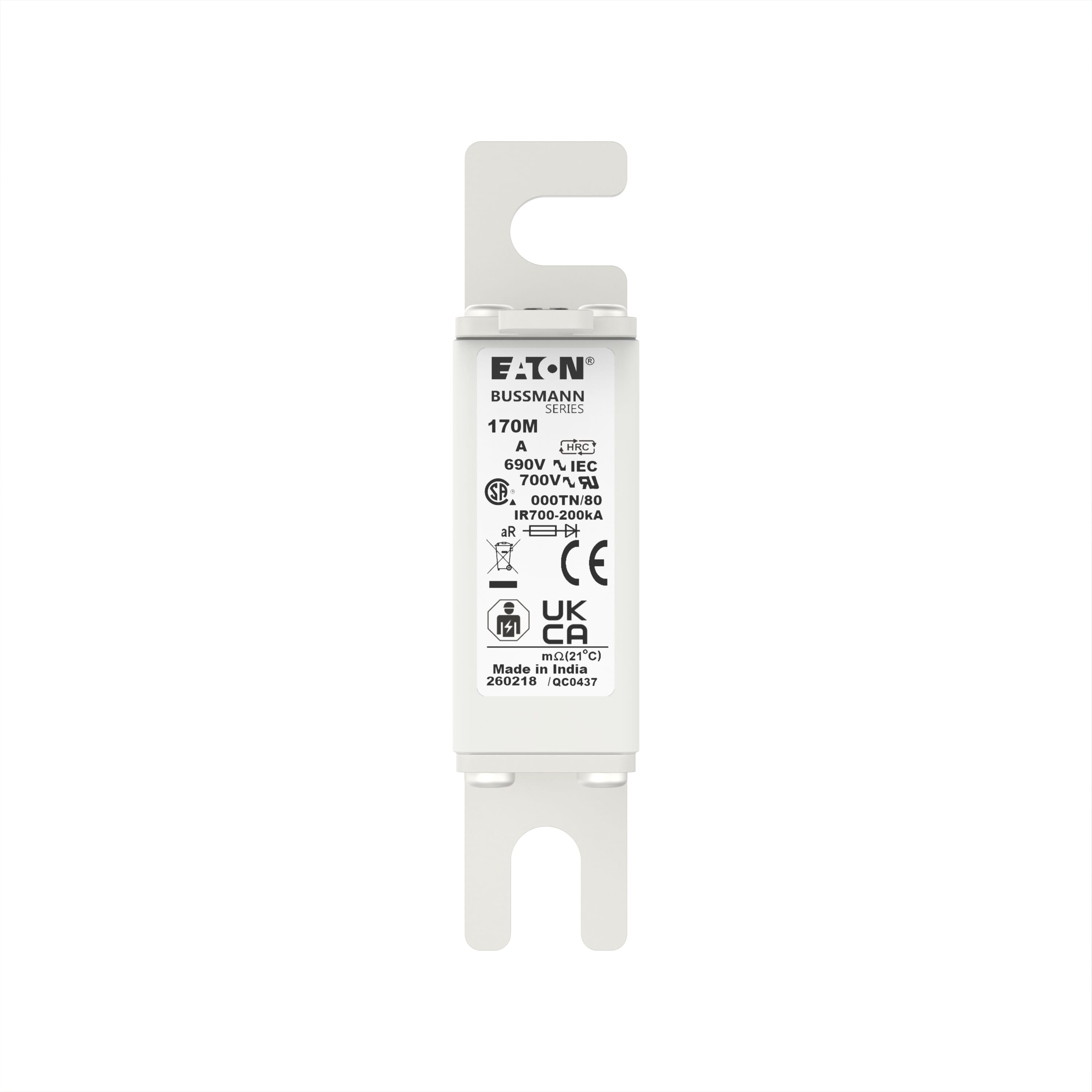 170M1420 | Eaton Bussmann series high speed square body fuse | Eaton