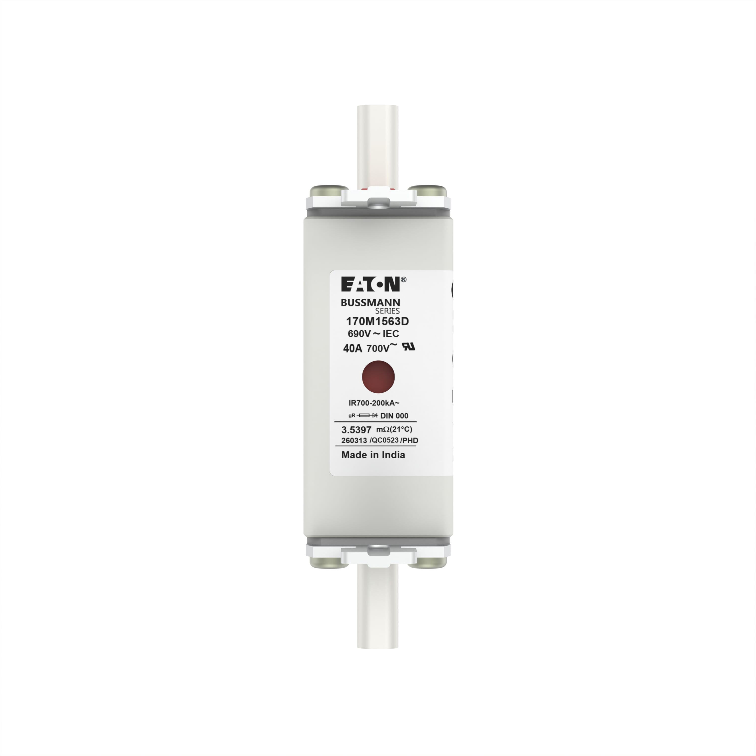 170M1563D | Eaton Bussmann series high speed square body fuse | Eaton