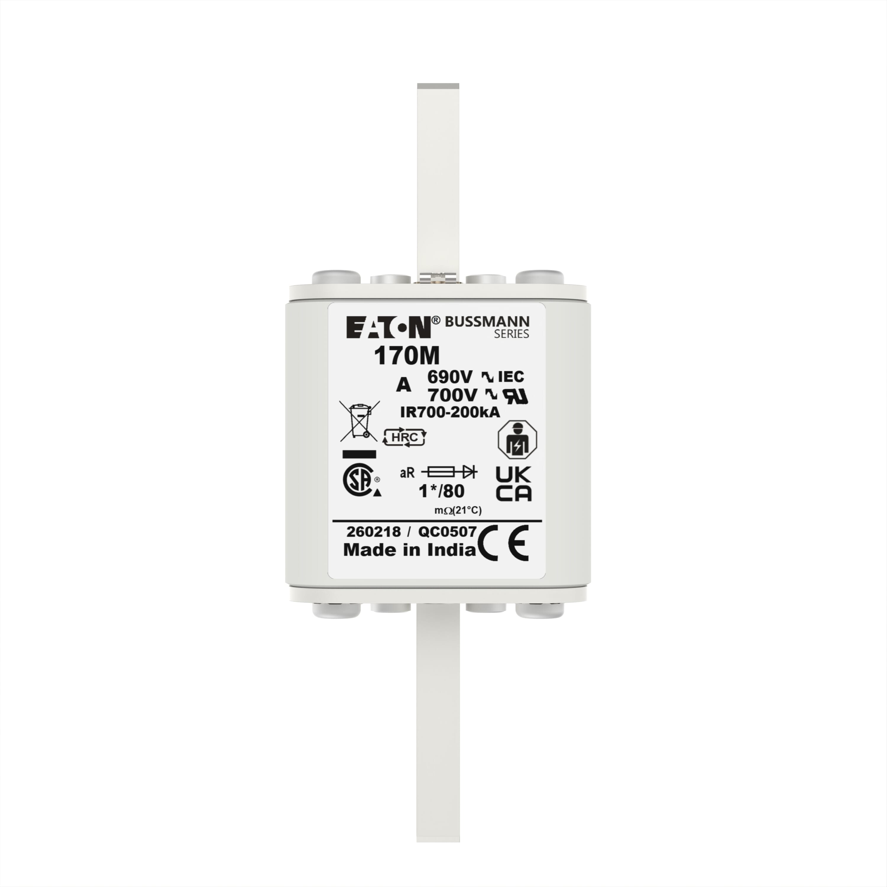 170M3013 | Eaton Bussmann series high speed square body fuse | Eaton