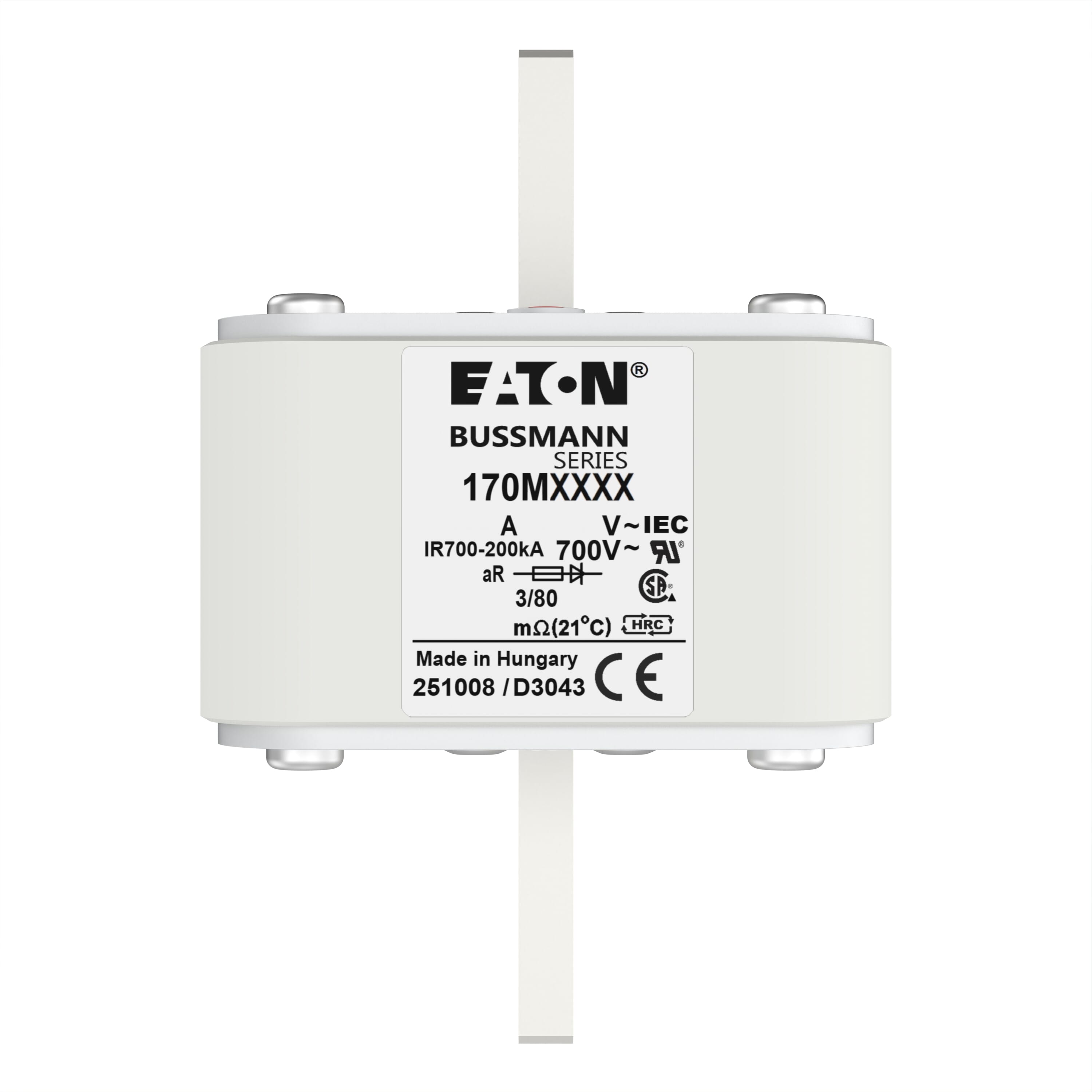 170M6016 | Eaton Bussmann series high speed square body fuse | Eaton