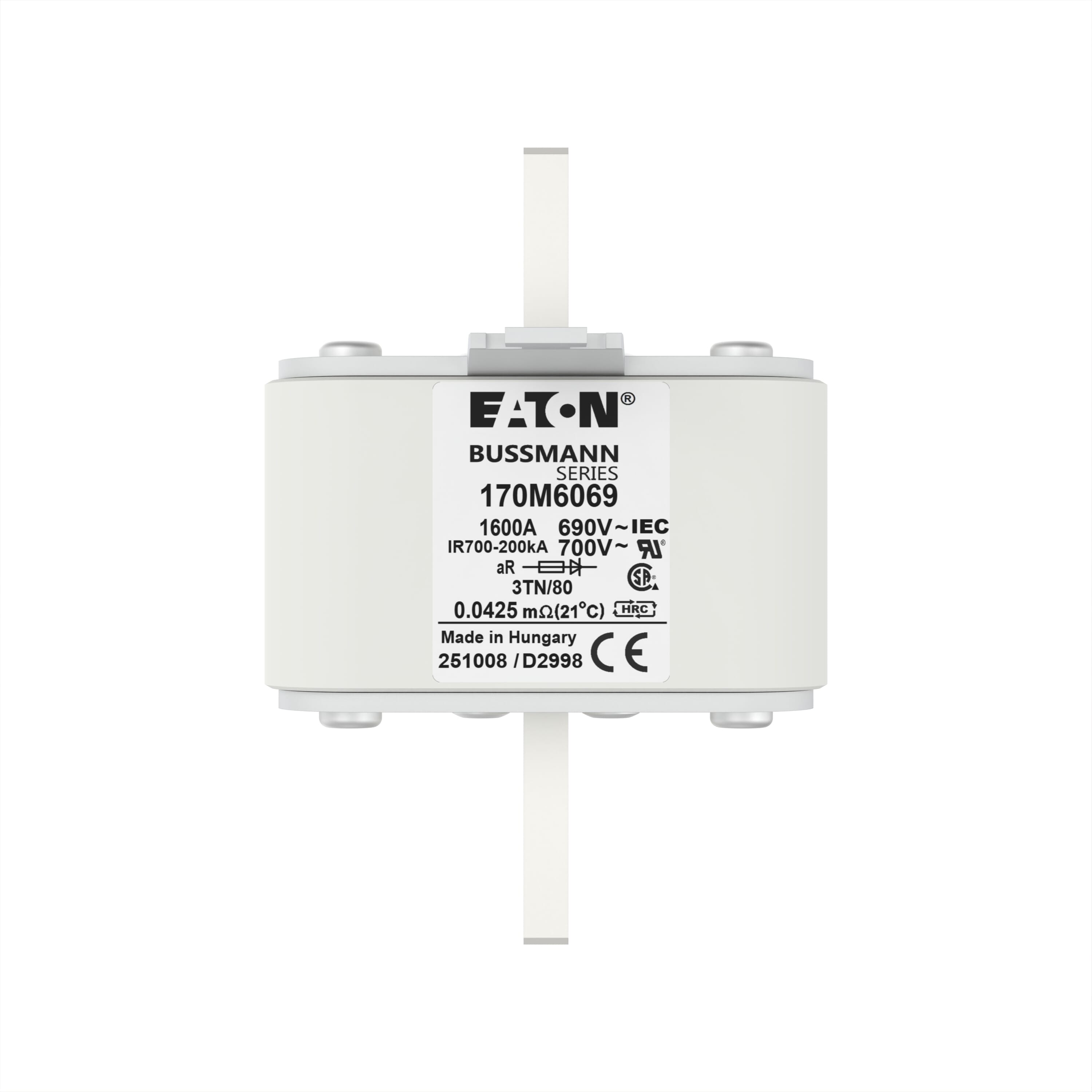 170M6069 | Eaton Bussmann series high speed square body fuse | Eaton