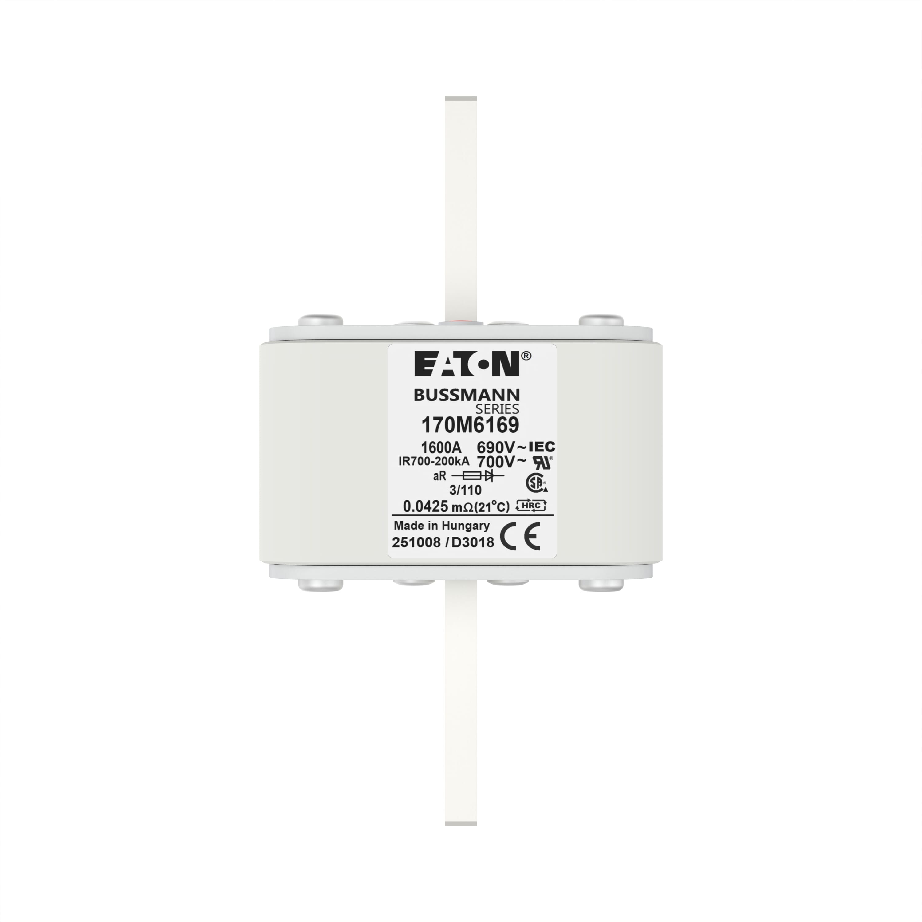 170M6169 | Eaton Bussmann series high speed square body fuse | Eaton