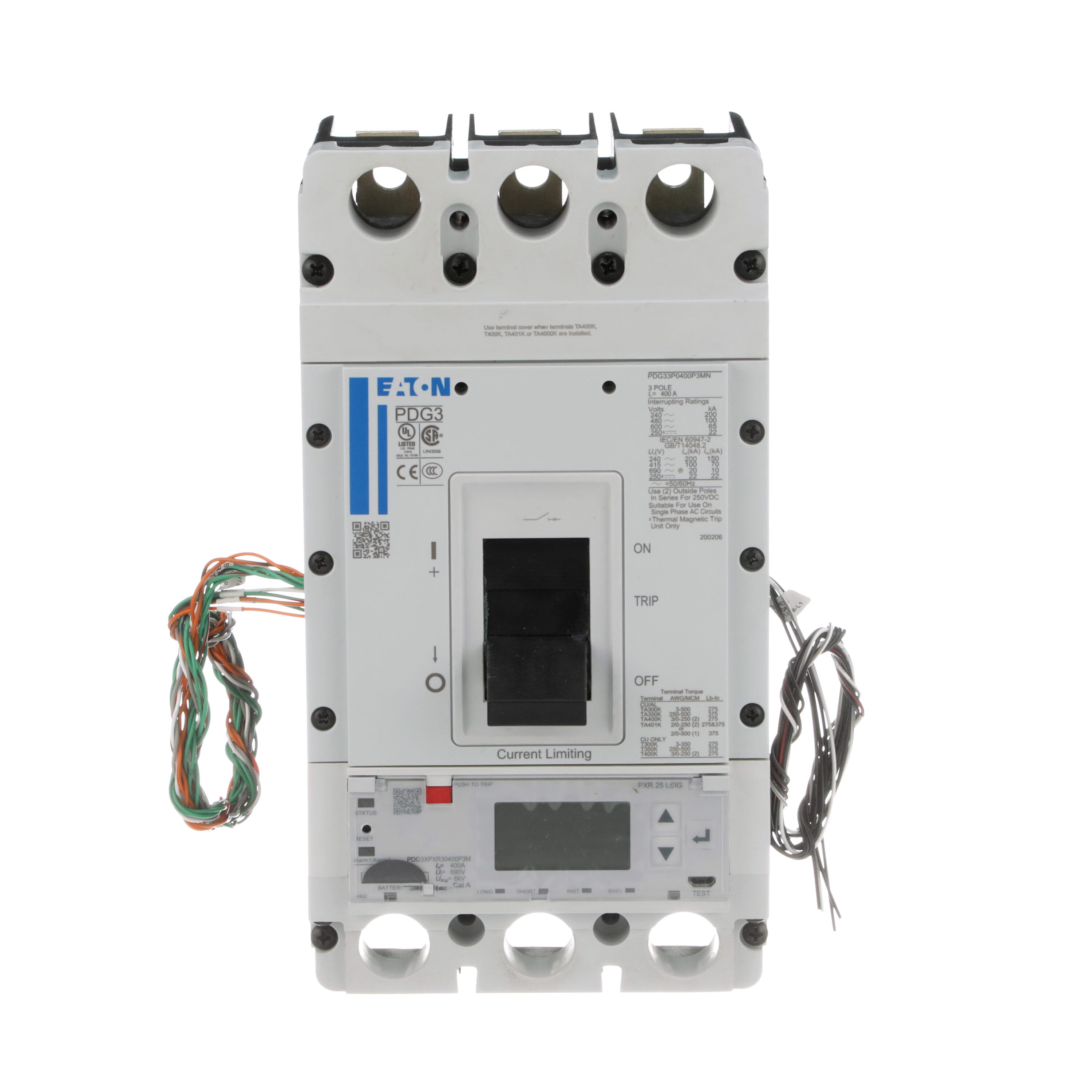 480VAC G-FRAME EATON / Automation Direct Circuit Breaker MCCB 80A 3P 